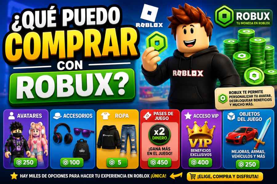 Qué puedo comprar con Robux