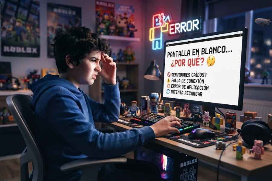Roblox se queda en pantalla blanca