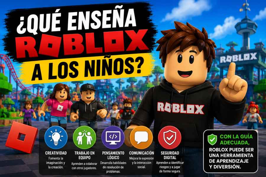 ¿Qué enseña Roblox a los niños?