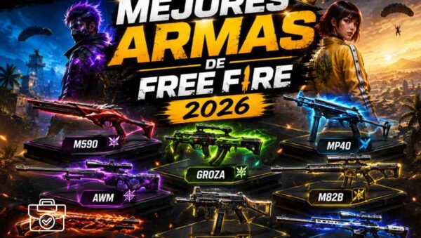 cuáles son las mejores armas de Free Fire en 2026